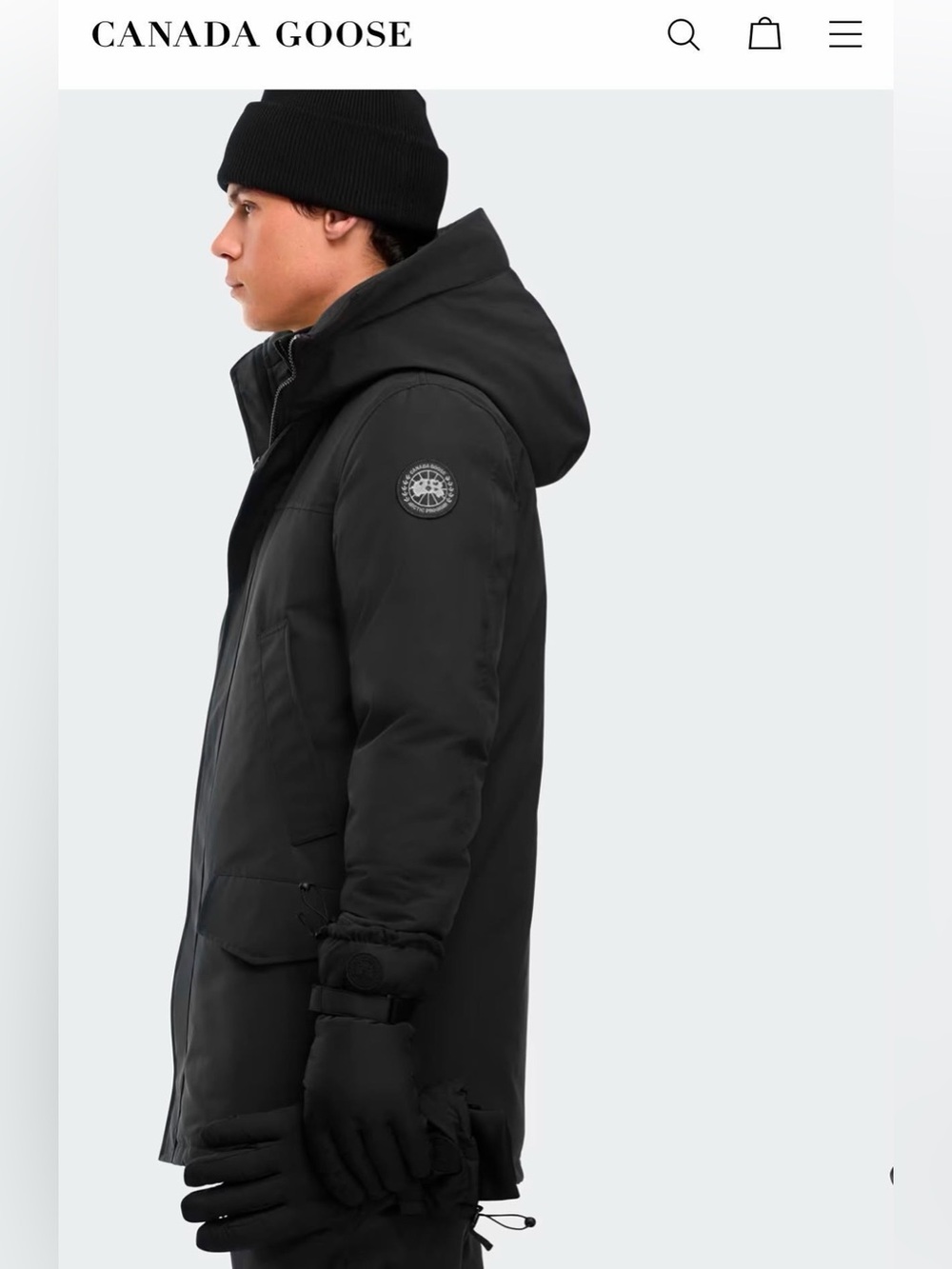 Canada Goose Langford Parka Black Label  Men’s L Down Coat Winter Jacket NWT - Picture 2 of 4